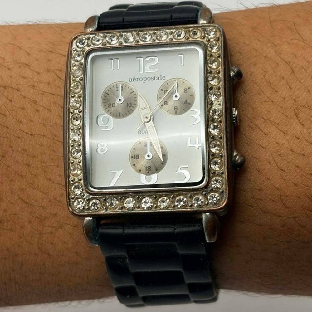 Black Crystal Aeropostale Watch